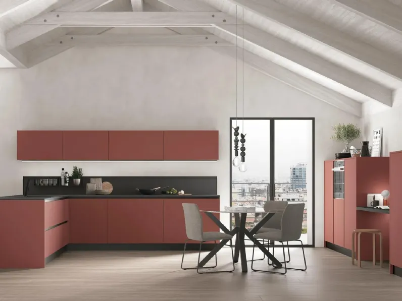 Cucina Moderna con penisola Young 06 di Stosa