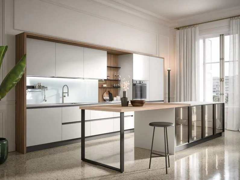 Cucina Moderna con isola Zoe Composizione 05 di Prima Cucine
