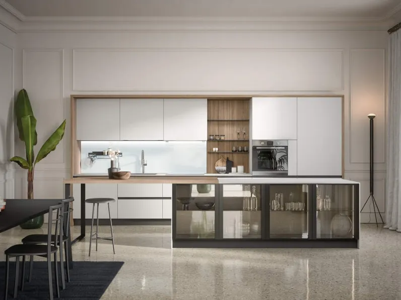 Cucina Moderna con isola Zoe Composizione 05 di Prima Cucine