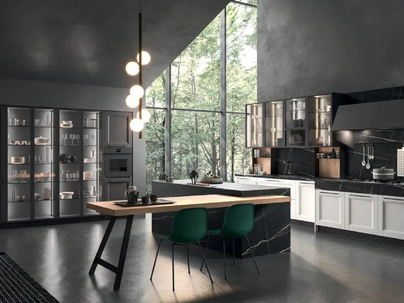 Cucina su misura con isola Ego Contemporaneo 05 di Astra