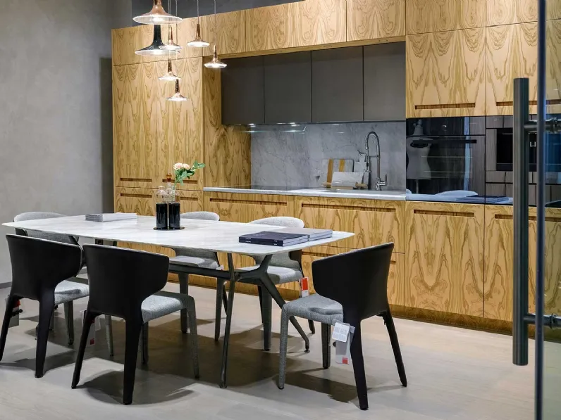 Cucina lineare su misura D90 di TM Italia