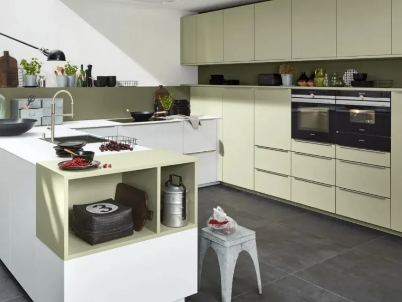 Cucina su misura Soft Lack Avocado di Nolte