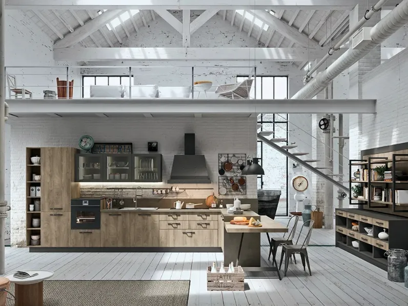 Cucina su misura SP-22 Industrial 02 di Astra