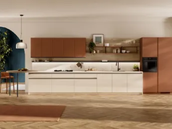 La cucina lineare su misura Stilo 03 Scavolini unisce design e funzionalità per uno spazio moderno e