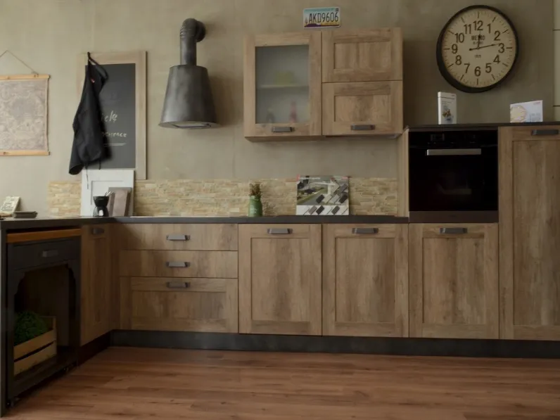 Cucina Moderna con penisola Travel di Arca