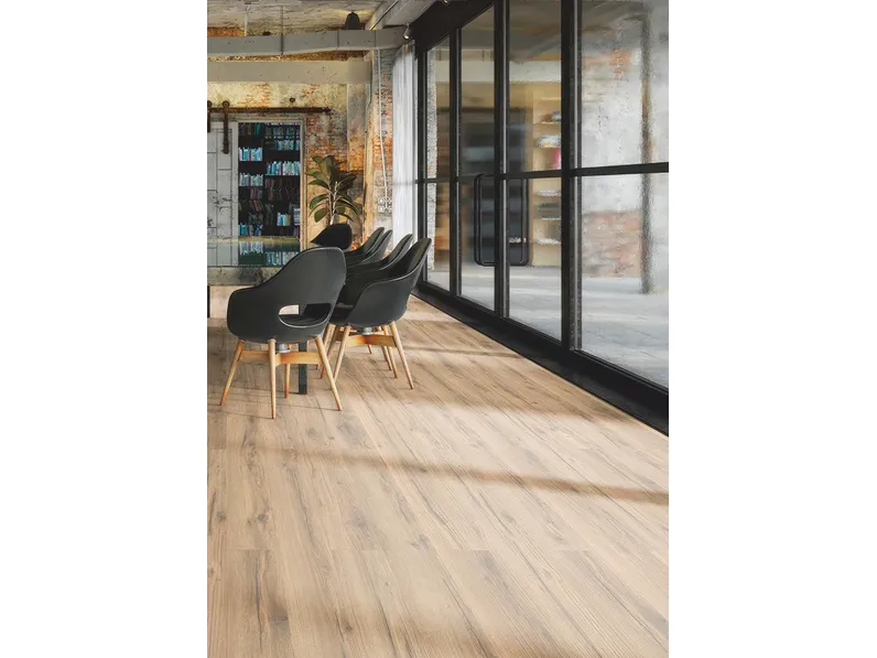 Pavimento in laminato effetto legno Rustic Taupe Oak di Meg Living