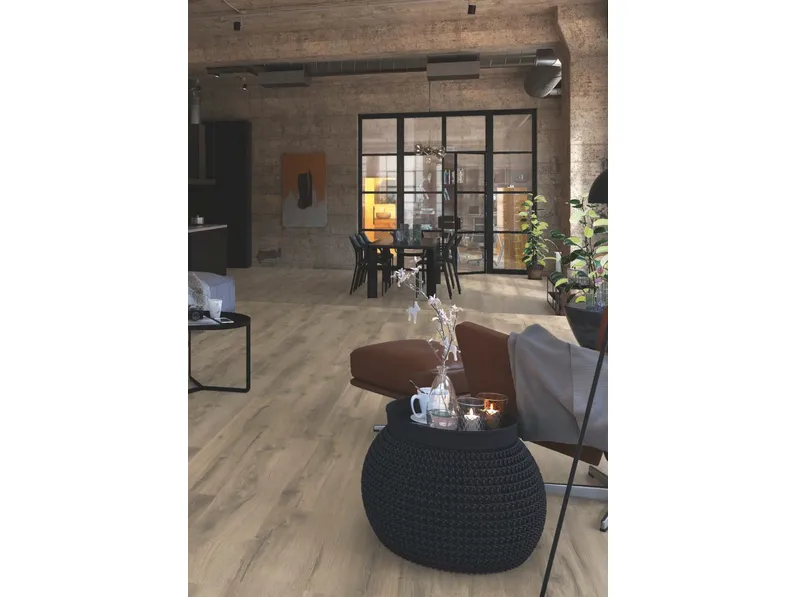 Pavimento in laminato Rustic Taupe Oak di Meg Living