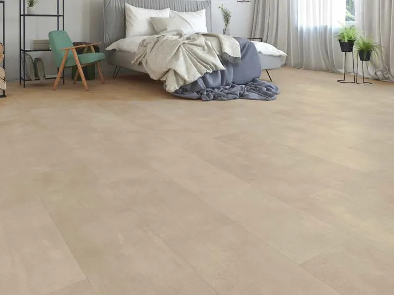 Pavimento in laminato effetto pietra Tiles Desert Sand di Meg Living