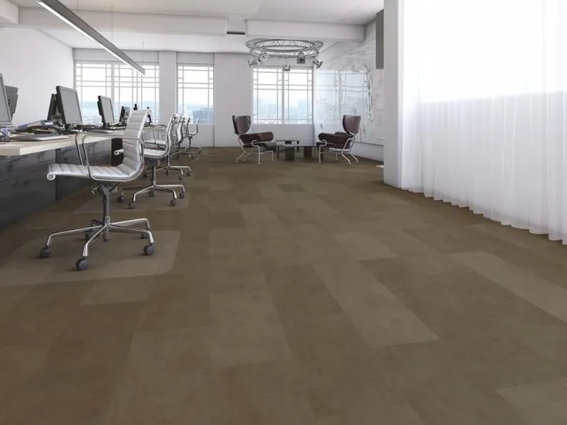 Pavimento in laminato effetto pietra Tiles Mocha Stone di Meg Living