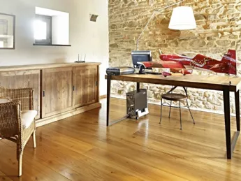 Parquet Fior d'Oro di Fiemme Tremila: eleganza alpina in ogni ambiente.