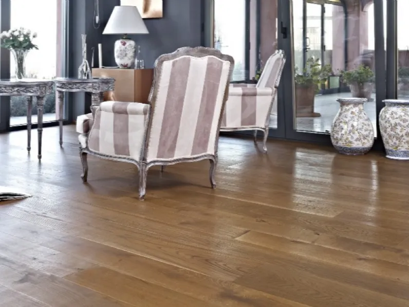 Parquet Fior di Bronzo in Rovere spazzolato di Fiemme Tremila