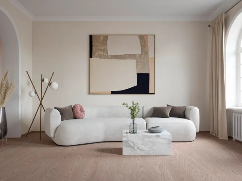 Parquet Frassino Vulcano Medio Bianco di Mafi