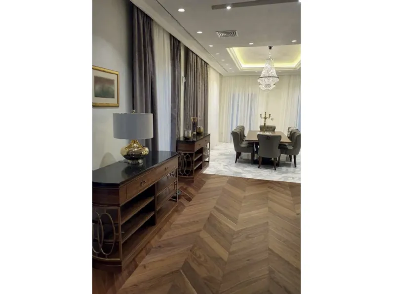 Parquet Grecale Spina Francese Noce di Gaia Parquet