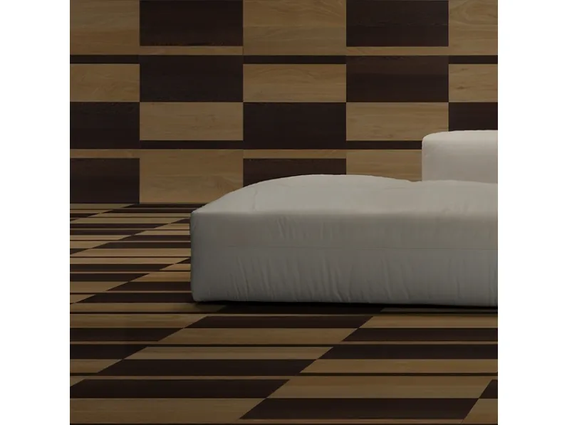 Parquet Mattonelle Segmenti in essenza rovere europeo e wengè di Giacobazzi
