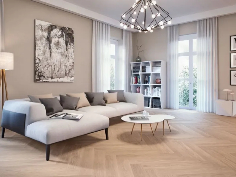 Parquet Rovere senza Nodi a spina di pesce di Mafi