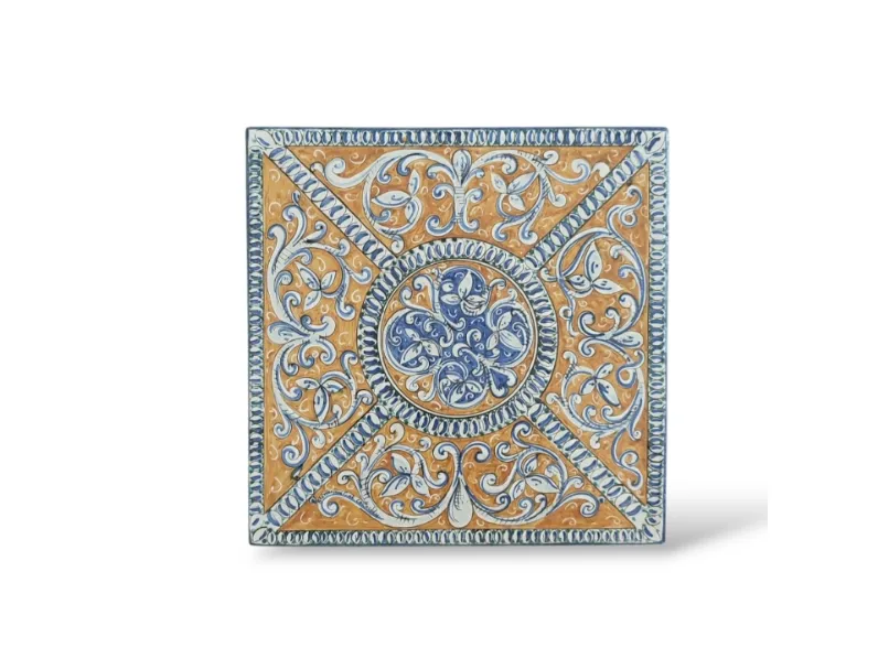 Piastrella Arancio Antico in ceramica di Caltagirone di Alemanna