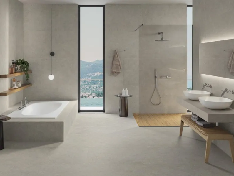 Piastrelle effetto pietra Boost Mineral di Atlas Concorde