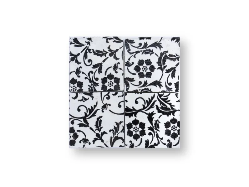 Piastrella Nero Antico in ceramica di Caltagirone di Alemanna