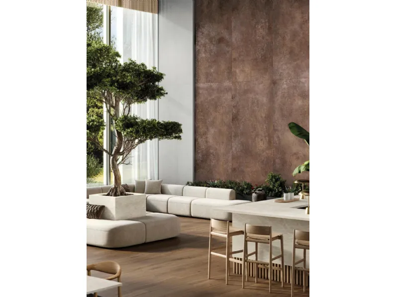 Piastrelle Oxide Brown Nature di Porcelanosa