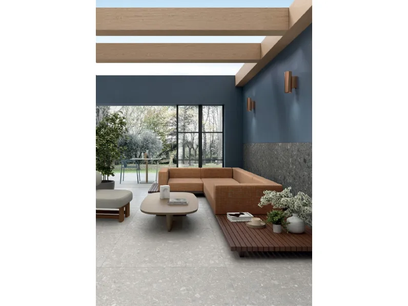 Piastrelle effetto pietra Side Stone Cluster Light di Lea Ceramiche