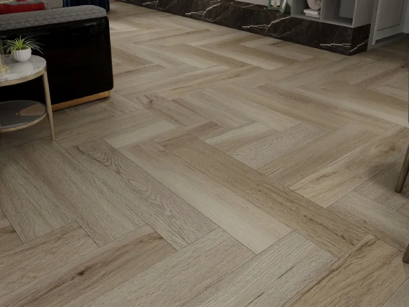Pavimento Herringbone effetto legno di Swing Floor