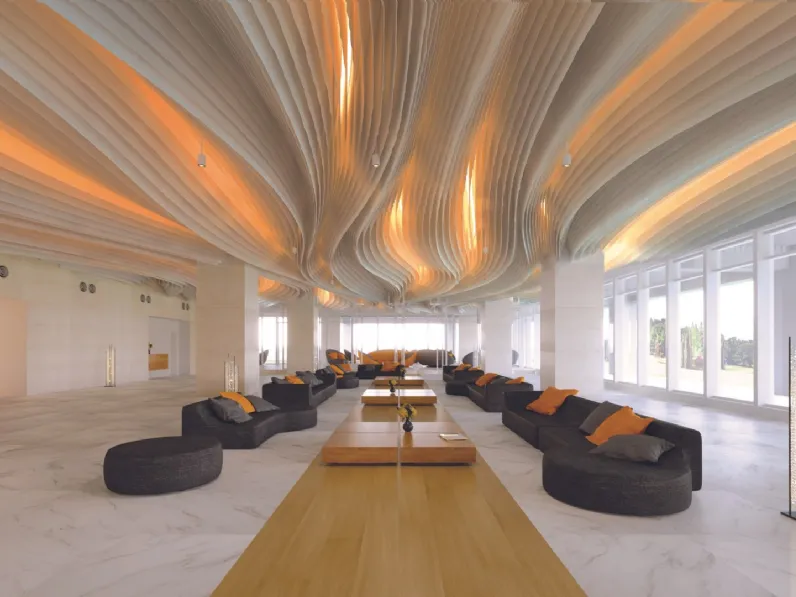 Pavimento Scacco effetto pietra nobile di Swing Floor