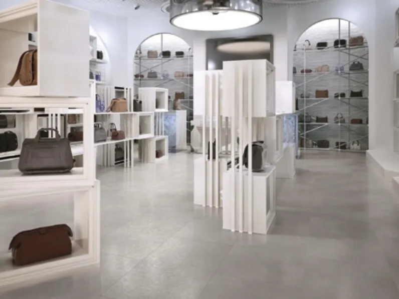 Pavimento Vinilico effetto cemento Tile Maxi di Meg Living