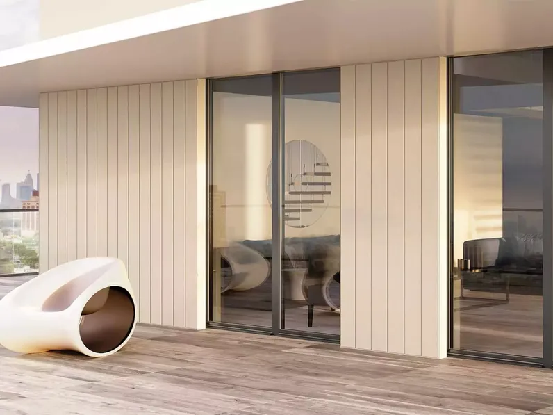 Finestra in alluminio AWS 65 BS HI+ di D & V