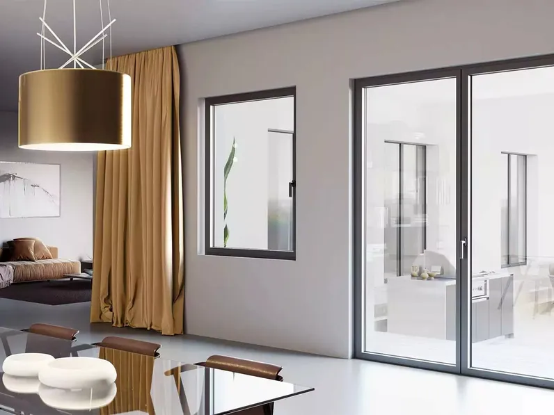Finestra in alluminio AWS 75 BS HI+ di D & V