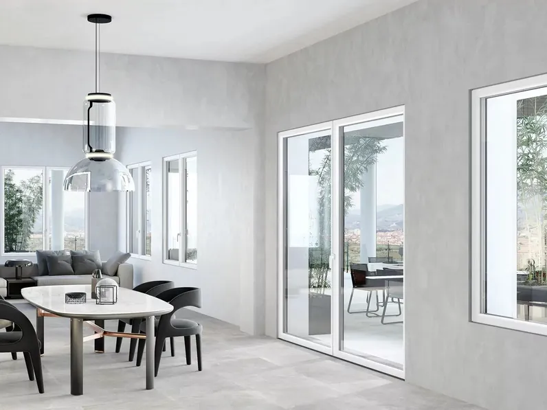 Finestra scorrevole in PVC Total Light di D & V