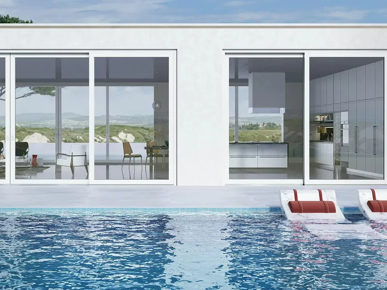 Finestra scorrevole in PVC EasySlide HS 70 di D & V