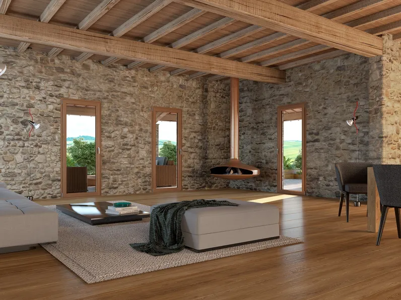 Finestra Linea 76 in pvc di Fossati Serramenti