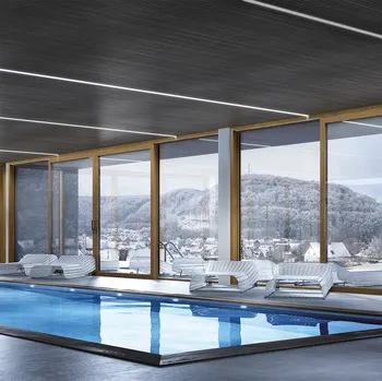 Finestra scorrevole a scomparsa in PVC ad effetto panoramico LivingSlide HS 82 di D & V