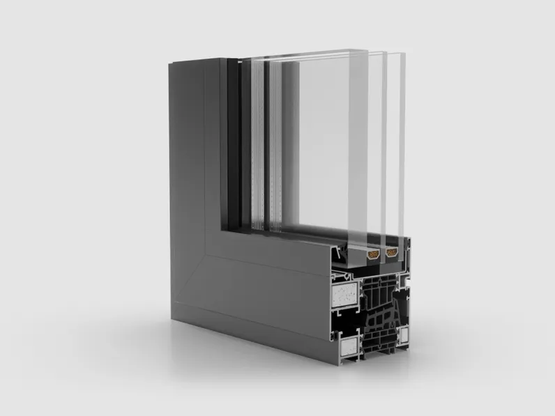 Finestra in alluminio MB-86 EI di Eko-Okna