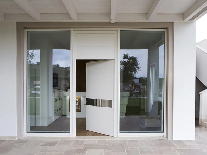 Finestra fissa Mix D-Wall integrata con Porte di ingresso De Carlo