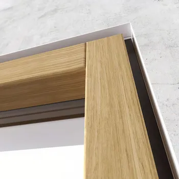 Finestra Sistema Hybrid a filo muro in legno di DMR