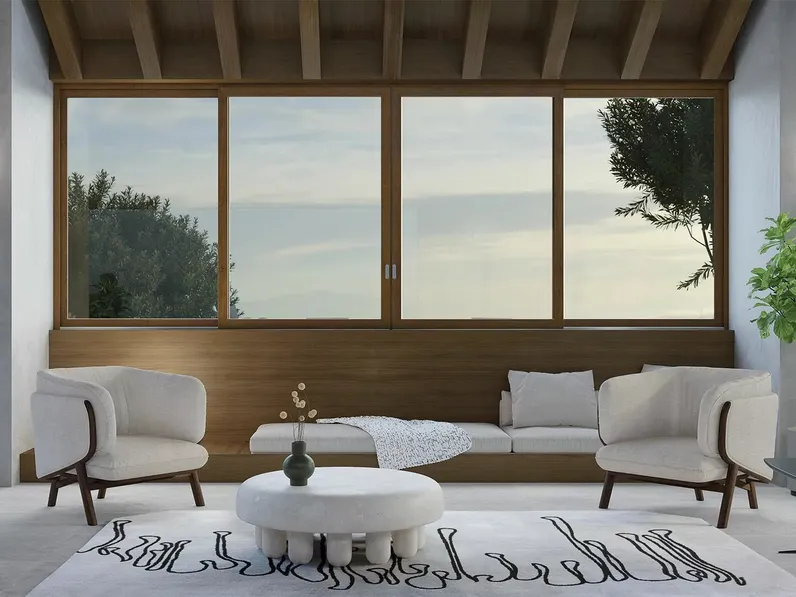 Finestra in PVC con anta scorrevole monocamera SoftSlide di D & V