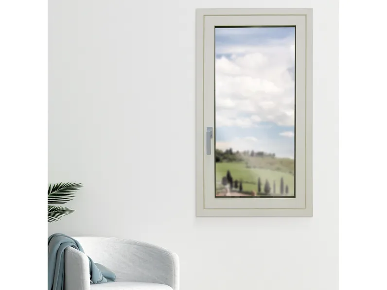 Finestra Vela Gold in alluminio e Corian di Biemme Finestre