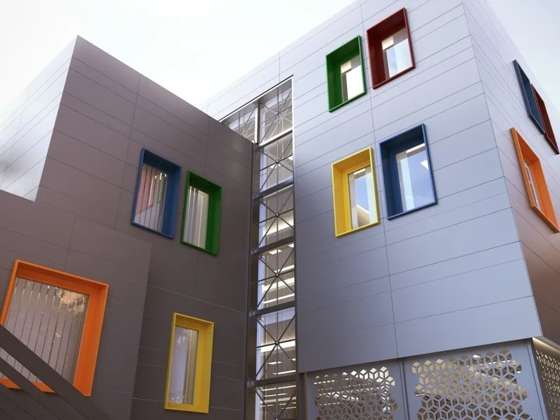 Finestra dal design innovativo e all’avanguardia in PVC con cover in alluminio Radici Vision 2020 di Nurith