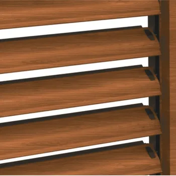 Frangisole Silver Shadow FL in alluminio finitura legno di Pasini