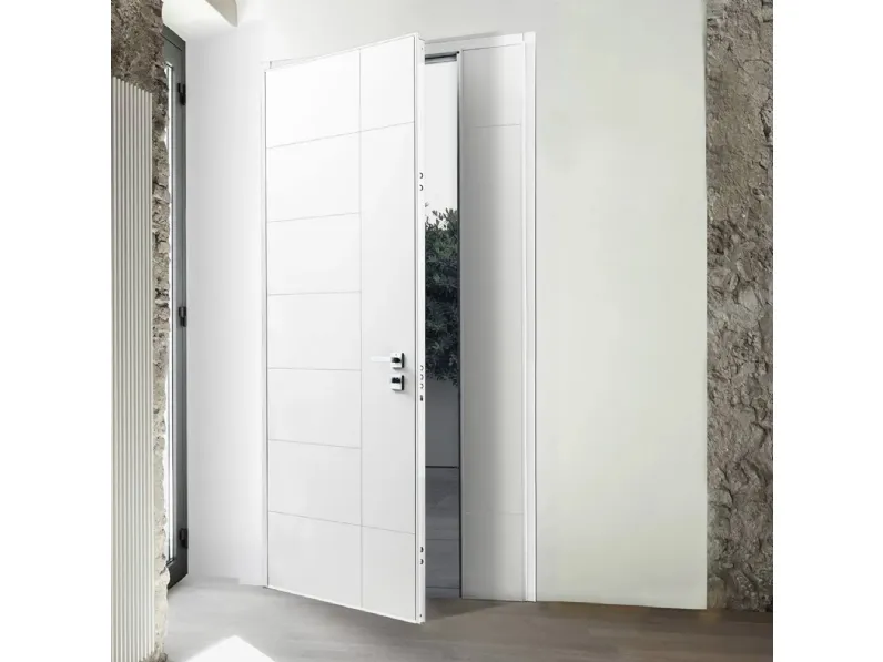 Porta blindata Compact DB in laccato Bianco di Gardesa