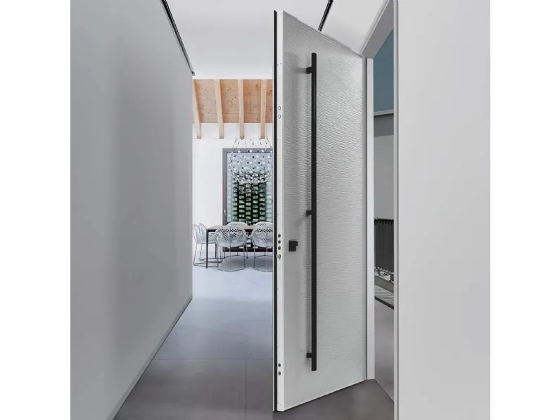 Porta blindata Giotto Alluminio Sahara di Gardesa