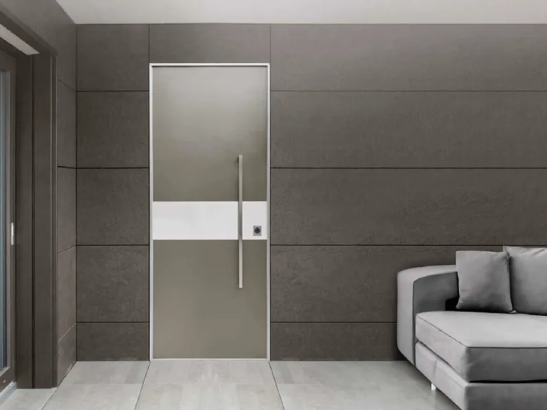 Porta blindata Glossy finitura Bronzo e Acciaio di Okey