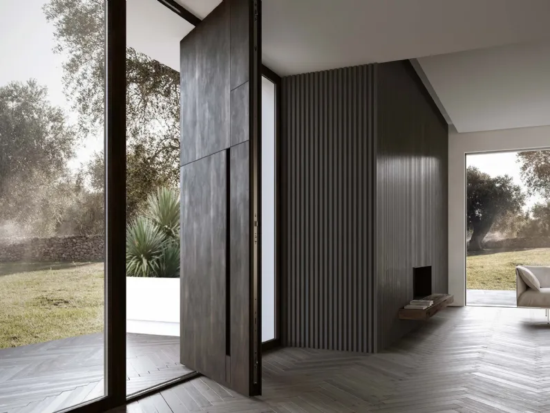 Portoncino in alluminio con pannello in laminato One Off 01 di Nurith