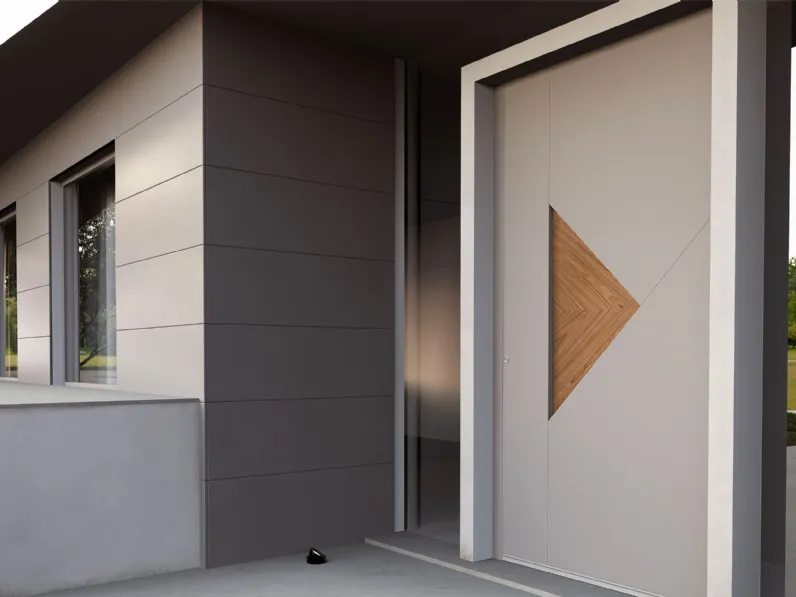 Portoncino in alluminio con pannello in laminato One Off 02 di Nurith