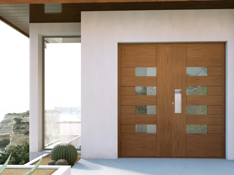 Portoncino in alluminio con pannello in laminato One Off 04 di Nurith