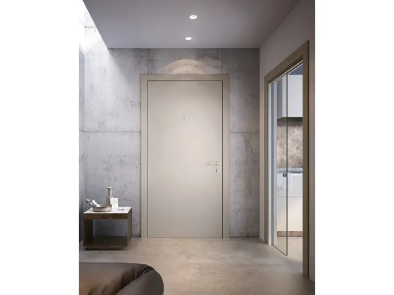 Porta blindata Regina in laccato Tortora di Garofoli