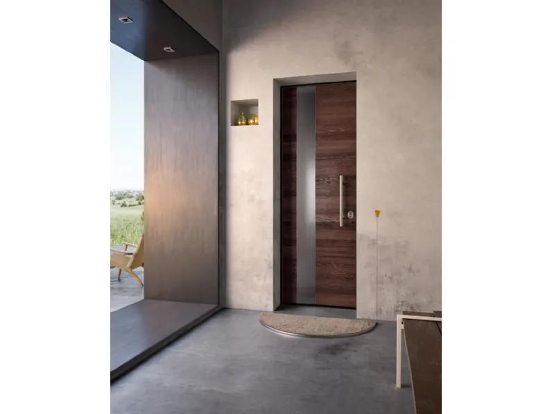 Porta blindata Sovrana Quaranta in legno e alluminio di Garofoli