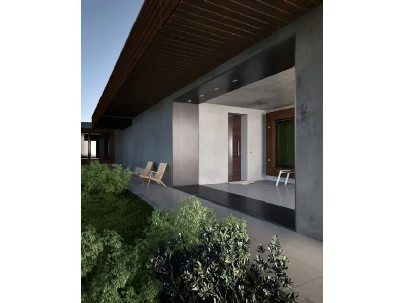 Porta blindata Sovrana Quaranta in legno e alluminio di Garofoli