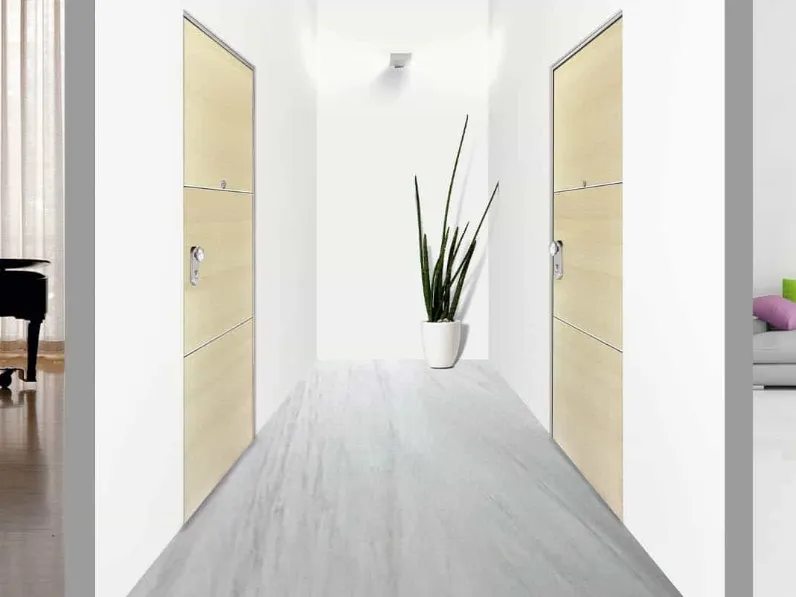 Porta blindata creata per essere collocata nei complessi residenziali condominiali, è a isolamento termico e acustico, resistente al fuoco e ai tentativi di effrazione, Synergy In 01 di Dierre